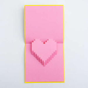 Thiep Valentine tu lam dep (handmade, popup)