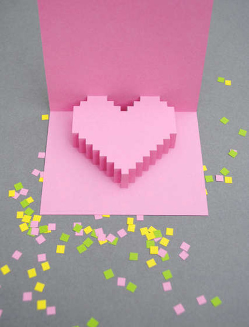Thiep Valentine tu lam dep (handmade, popup)