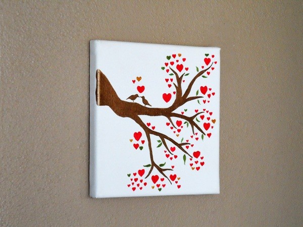 Tự tay làm bức tranh Valentine thật lãng mạn! 7