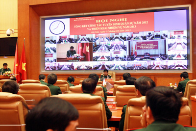 Thong tin tuyen sinh truong quan doi 2013: So tuyen chat che, tang cuong chong tieu cuc
