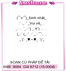 Tin nhan hinh chuc mung sinh nhat de thuong va doc dao