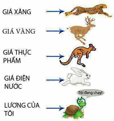 Bức tranh minh họa tốc độ tăng giá xăng