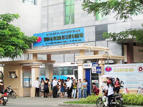 Ty le choi DH Khoa Hoc Xa Hoi Va Nhan Van - DH Quoc Gia TPHCM nam 2014