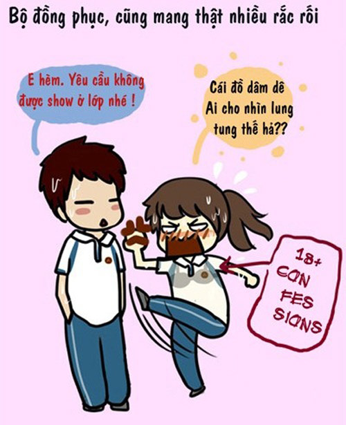 Bộ truyện tranh cực yêu về đồng phục lớp
