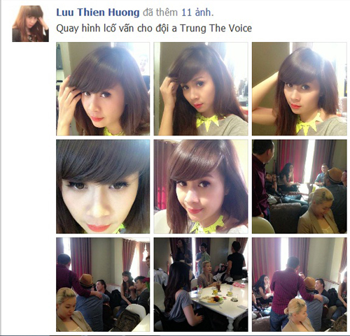 Luu Thien Huong khoe anh lam co van cho doi Quoc Trung