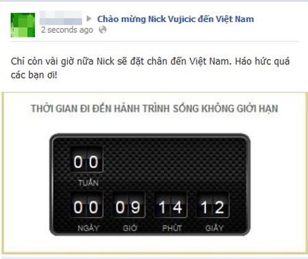 Chang trai ki dieu nhat hanh tinh Nick Vujicic se den Viet Nam chieu 22/05/2013