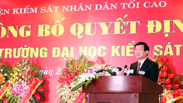Chinh thuc thanh lap Truong Dai hoc Kiem sat Ha Noi