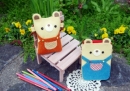May túi đựng điện thoại hình gấu con cực cute
