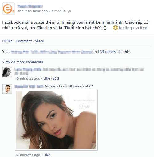 Hướng dẫn kích hoạt chức năng chèn ảnh trong bình luận trên Facebook