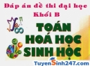 Đáp án 88Kinh Thể Thao, Casino Uy Tín đại học khối B năm 2013