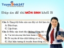 Đáp án 88Kinh Thể Thao, Casino Uy Tín đại học môn sinh khối B năm 2013