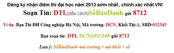 Dap an de thi mon toan khoi A nam 2013 cua bo GD&DT
