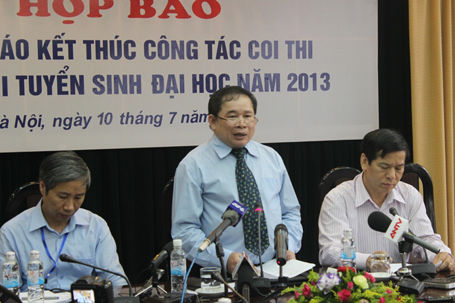 Diem san 2013 cao thap phu thuoc vao diem thi cua thi sinh
