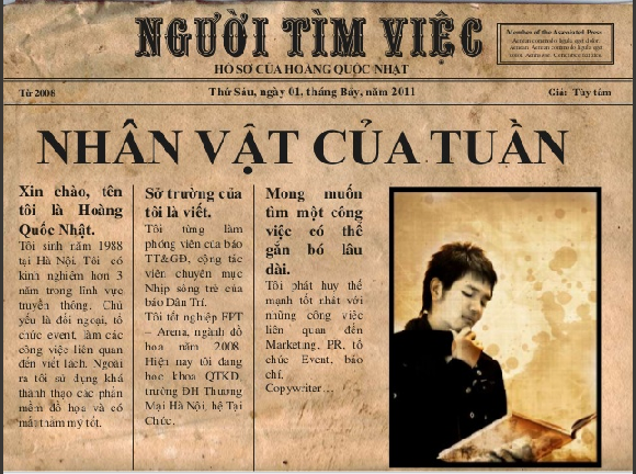 Những hồ sơ xin việc cực sáng tạo của giới trẻ