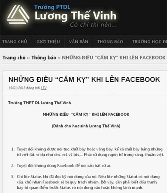 Những lệnh cấm ‘kỳ quặc’ chỉ có ở trường học Việt Nam