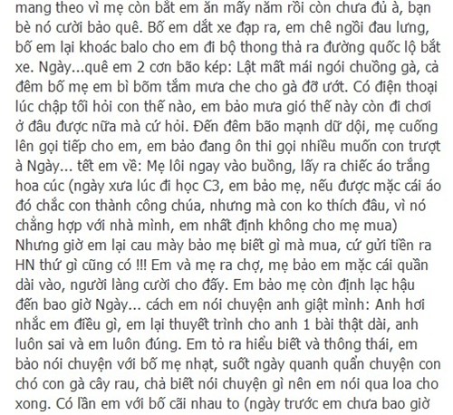 Loi thu toi cua anh trai viet cho co em gai dua doi