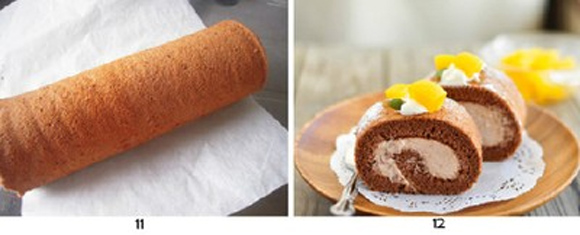 Thơm mềm hấp dẫn món bánh cuộn chocolate