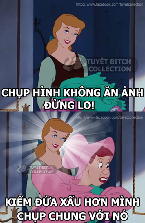 Trào lưu chế ảnh Bạch Tuyết khiến dân mạng điên đảo