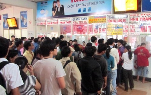 Gia ve xe khach tet 2014 - tet Giap Ngo tang 60%
