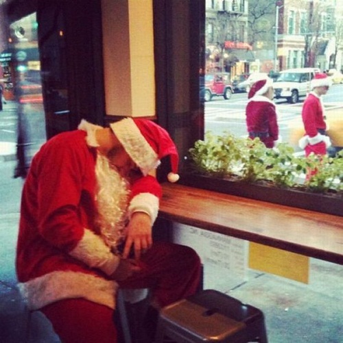 Nhung hinh anh hai huoc ve ong gia Noel