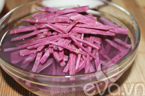 Se lạnh làm bánh khoai tím rán ăn chơi! - 3