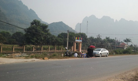 Nơi được cho xảy ra tai nạn đáng tiếc nói trên.