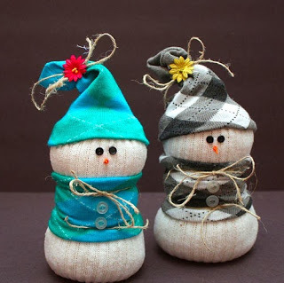 Huong dan lam nguoi tuyet handmade dep trang tri Giang sinh