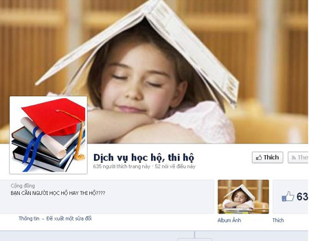 học hộ, thi hộ, cuối năm, dịch vụ