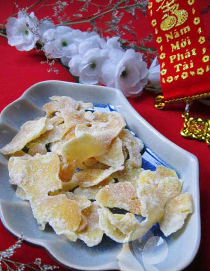 Cách làm mứt gừng đón Tết 1