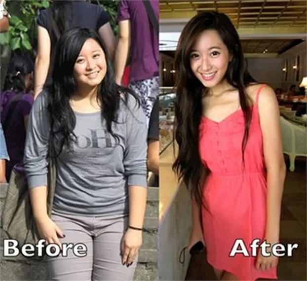 Qua trinh giam can cua co nang beo phi thanh hot girl