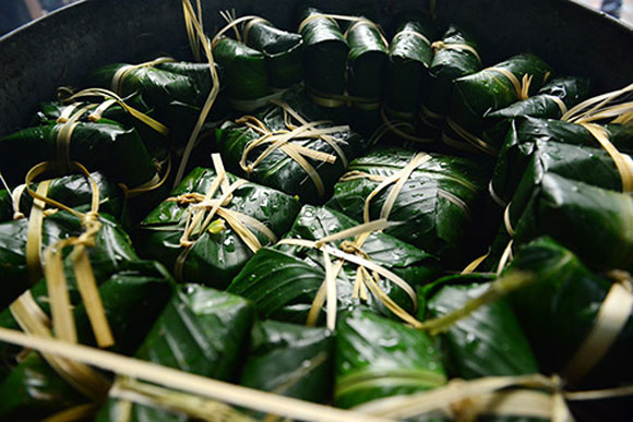 Cách gói bánh chưng xanh
