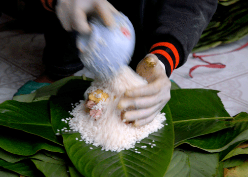 cách gói bánh chưng 2