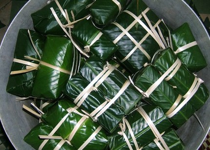 cách gói bánh chưng 4