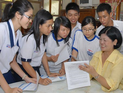 Thoi gian nop ho so dang ky du thi dai hoc cao dang nam 2014