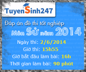 Dap an de thi tot nghiep mon lich su 2014