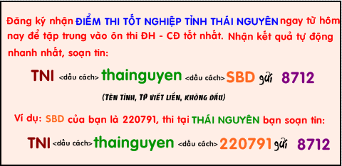 Thai Nguyen cong bo ket qua thi tot nghiep truoc ngay 18/6