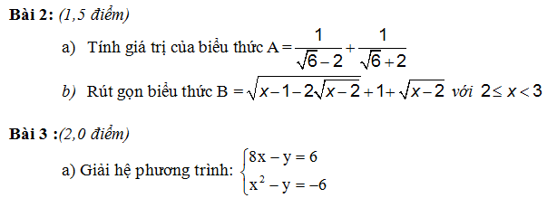 De thi mon Toan vao lop 10 tinh Ca Mau nam 2014
