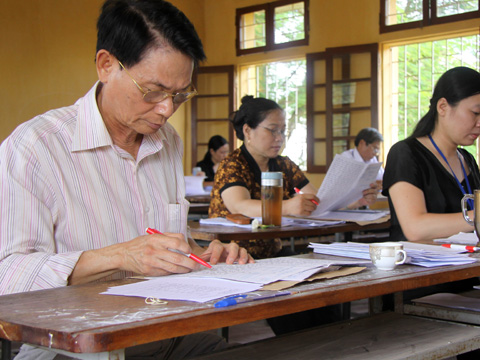 Mot so truong du kien cong bo diem thi nam 2014 som