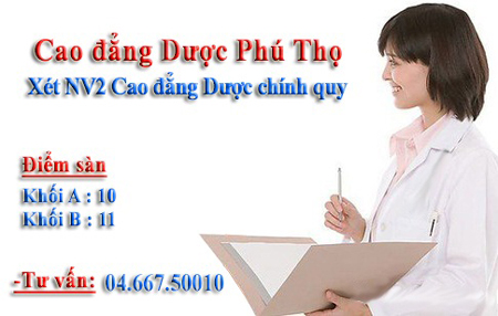 Cao dang Duoc Phu Tho thong bao xet tuyen NVBS nam 2014