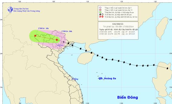 Dien bien moi nhat cua bao khan cap con bao so 3