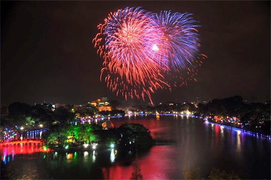 Dia diem ban phao hoa ngay 10/10 tai Ha Noi