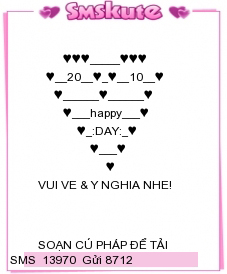 Tin nhan hinh ngay 20/10 dep nhat