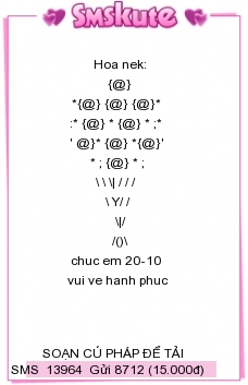 Tin nhan hinh ngay 20/10 dep nhat