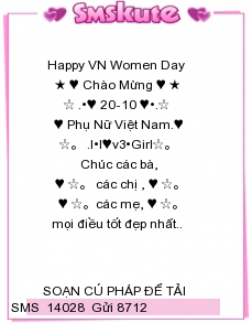 Tin nhan hinh ngay 20/10 dep nhat