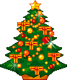 Cây thông Noel lấp lánh ánh đèn