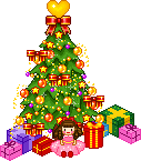 Cay thong Noel, ong gia, avatar va vat trang tri dep