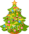 Cay thong Noel, ong gia, avatar va vat trang tri dep