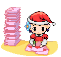 ảnh động em bé noel