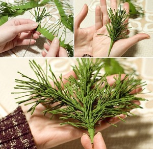 Dễ thương chùm quả thông Noel làm từ giấy 5