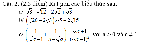 De thi hoc ki 1 lop 9 mon Toan nam 2014 THCS TT Nam Can